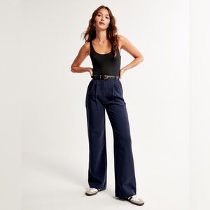 A&F Sloane Tailored Wide Leg Pant